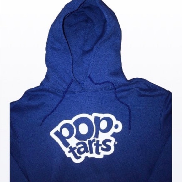 Pop Tarts Men’s Blue XL X-Large Pullover Drawstring Hoodie Logo Sweatshirt NWT - Picture 6 of 6